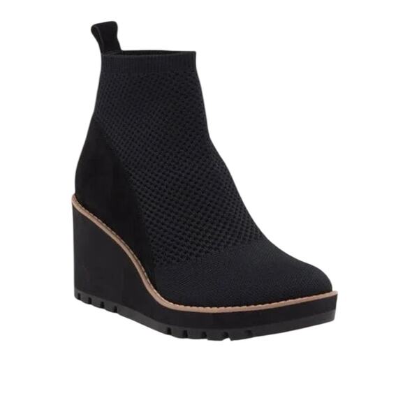 NWOT Eileen Fisher Quill Stretch Black Booties – Sz 10 - Picture 2 of 10